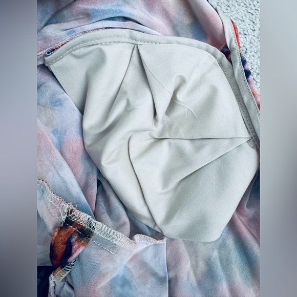 ISABEL MARANT Gilalbi ruched floral-print stretch-velvet midi dress orange US 10 - Picture 15 of 17